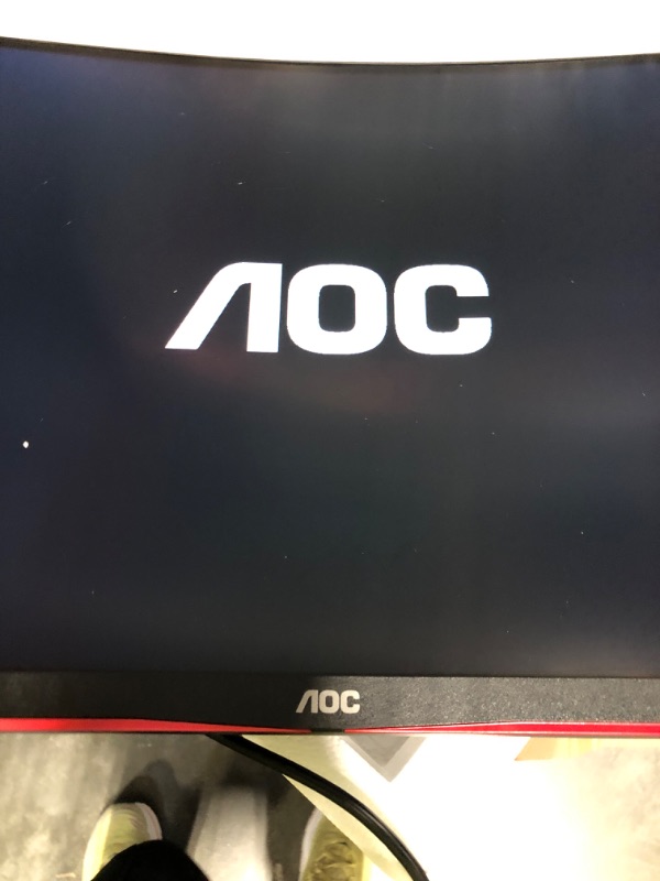 Photo 6 of AOC C27G2Z 27" Curved Frameless Ultra-Fast Gaming Monitor, FHD 1080p, 0.5ms 240Hz, FreeSync, HDMI/DP/VGA, Height Adjustable, 3-Year Zero Dead Pixel Guarantee, Black, 27" FHD Curved 27 in FHD Curved 240Hz 0.5ms