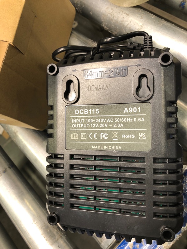 Photo 1 of DCB115 Battery Charger Station Replacement for Dewalt 20V MAX* Charger Comaptible with Dewalt DCD DCF DCG Series Cordless Power Tools