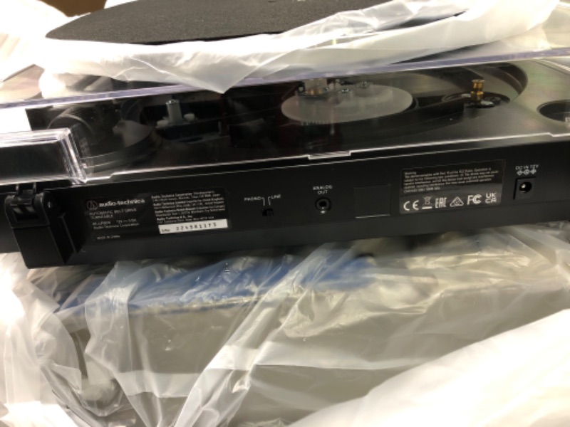 Photo 1 of Audio-Technica AT-LP60X-GM Fully Automatic Belt-Drive Stereo Turntable, Gunmetal/Black, Hi-Fi, 2 Speed, Dust Cover, Anti-Resonance, Die-Cast Aluminum Platter Silver