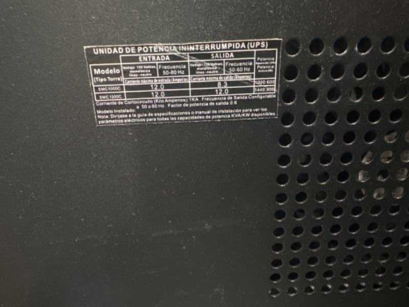 Photo 5 of APC 1500VA Smart UPS with SmartConnect & UPS 1500VA Battery Backup Surge Protector, BR1500G Backup Battery Power Supply with AVR 1500VA Floor Standing UPS + Power Supply