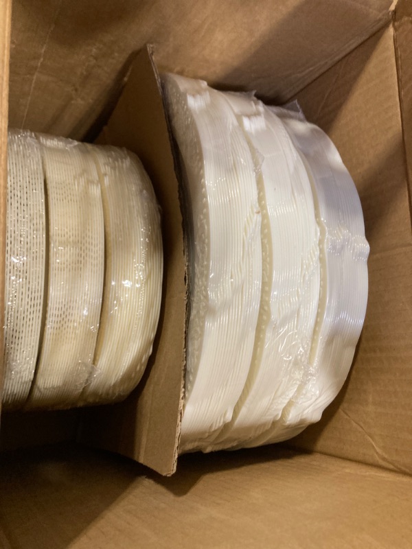 Photo 1 of " OCCASIONS " 240 Plates Pack,(120 Guests) Vintage Wedding Party Disposable Plastic Plates Set -120 x 10.25'' Dinner + 120 x 7.5'' Salad / Dessert Plate (Portofino Ivory) 240 Piece (120 Guest) A4). Portofino Ivory