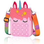 Photo 1 of Big Pink Bag for Girls Unicorn Pop Purse for her,Pop Fidget Toy for Girls, Push Pop Bubble Fidget Sensory Toy, Stress Release Pop Coin Purse, Easter Stocking Birthday Party Favors Unicorn Gifts