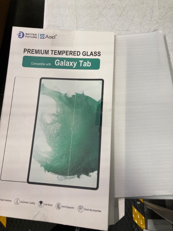 Photo 2 of [2 Pack]Tempered Glass for Samsung Galaxy Tab S8 Ultra Screen Protector,[Alignment Tool][Bubble-Free][Anti-Scratch][Case-Friendly] Transparent