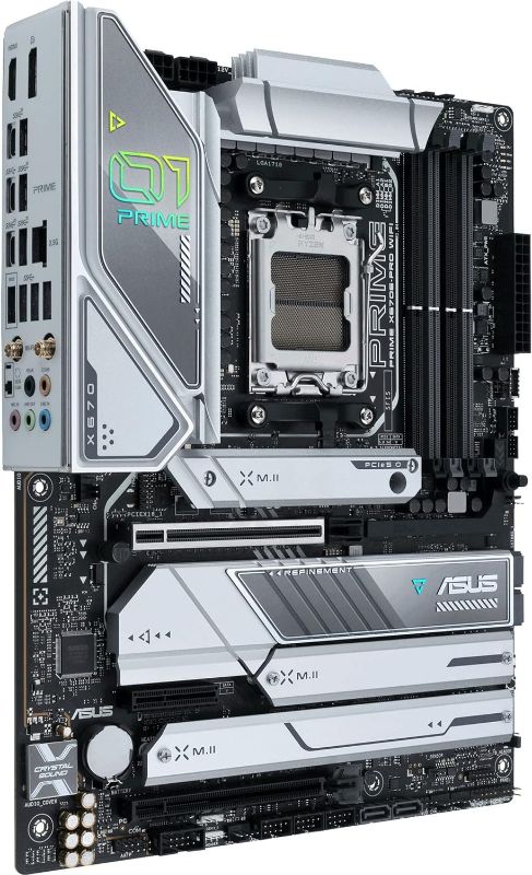 Photo 1 of **FOR PARTS**ASUS Prime X670-P Socket AM5 (LGA 1718) Ryzen 7000 ATX Motherboard(DDR5, 3xM.2 Slots, USB 3.2 Gen 2x2 Type-C®, USB4® Header, and 2.5Gb Ethernet)