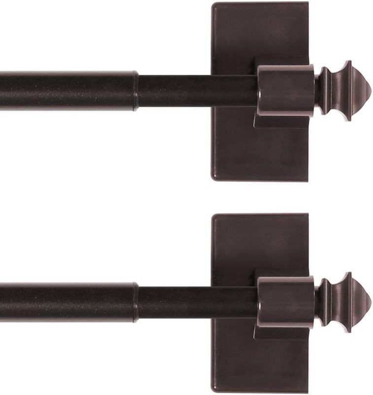 Photo 1 of 
H.VERSAILTEX 2 PACK Magnetic Curtain Rods for Metal Doors Multi-Use Rods for Small Windows Cafe Sidelight and Iron Steel Places, Tool Free with Square...
Size:16-28 Inch 2 Pack