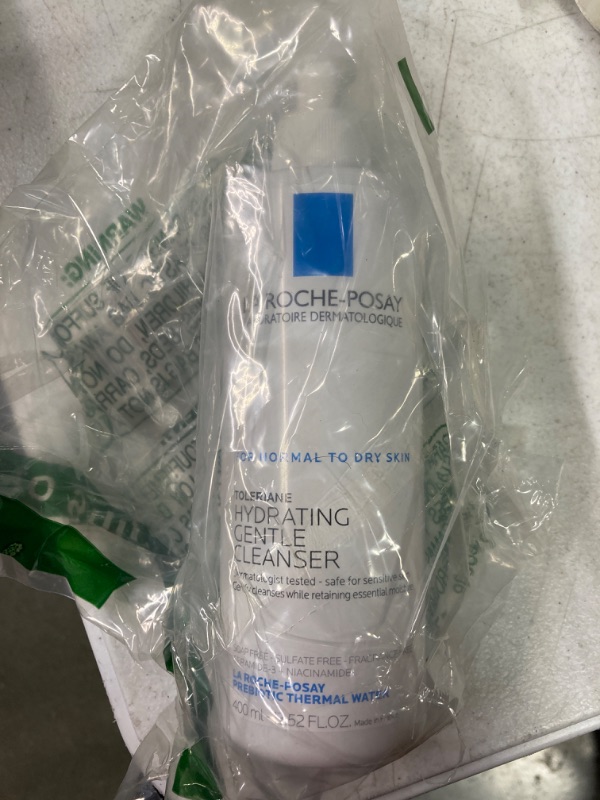 Photo 1 of La Roche-Posay Toleriane Hydrating Gentle Face Cleanser, Daily Facial Cleanser with Niacinamide and Ceramides for Sensitive Skin, Moisturizing Face Wash for Normal to Dry Skin, Fragrance Free 499ml