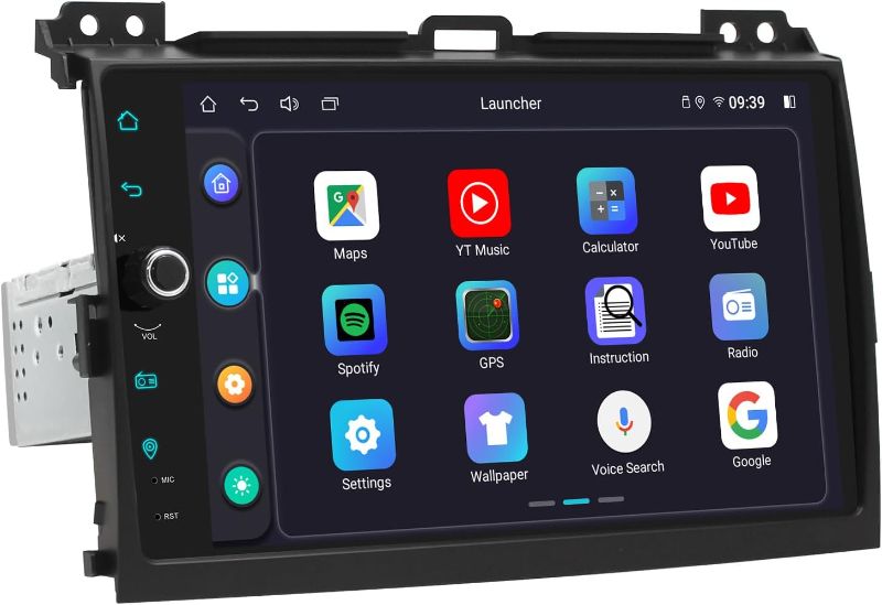 Photo 1 of JOYING Car Stereo for Toyota Land Cruiser Prado Lexus GX470 2004-2009 Android 12 Head Unit 9 inch Car Radio Touchscreen with Carplay, Support Factory...