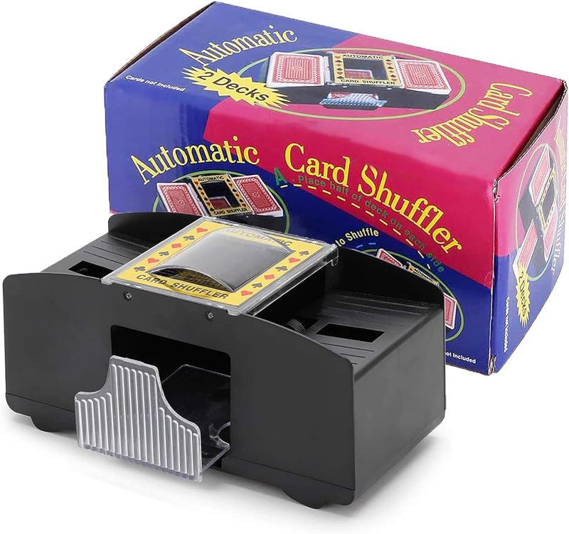 Photo 1 of 
AudeRhine Automatic Card Shuffler 1-2 Deck, Quick Shuffle Battery-Operated Poker Shuffler, Playing Card Shuffler for Poker, Home Card Game, UNO, Five Crowns...