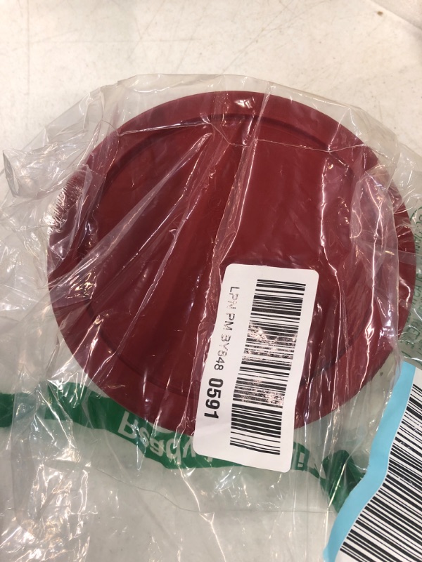 Photo 1 of Anchor Hocking Classic Glass Food Storage Container with Lid, Red, 4 Cup