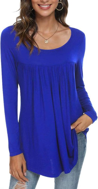 Photo 1 of CATHY Women's Casual Long Sleeve Ruffle Tunic Tops Loose T Shirt Blouse for Leggings
2XL