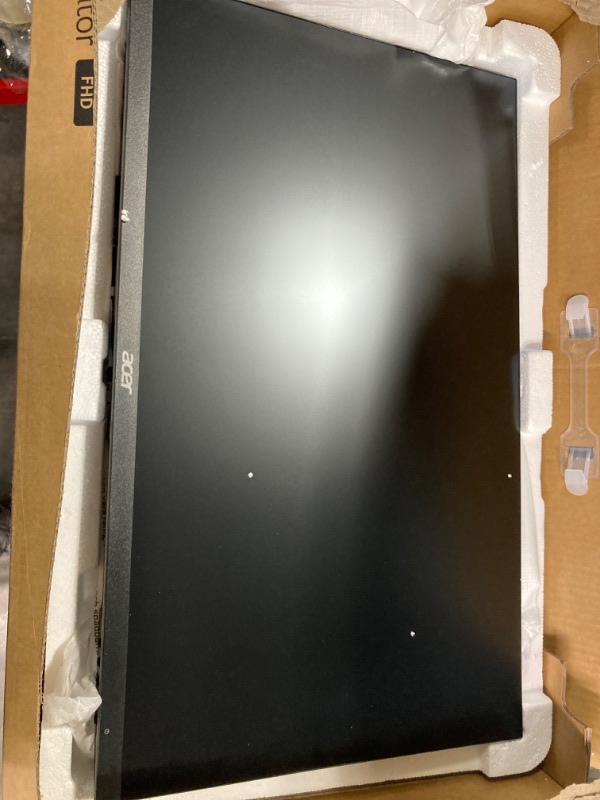 Photo 1 of Acer SH242Y Ebmihx 23.8" FHD 1920x1080 Home Office Ultra-Thin IPS Computer Monitor AMD FreeSync 100Hz Zero Frame Height/Swivel/Tilt Adjustable Stand Built-in Speakers HDMI 1.4 & VGA Port FHD 23.8-inch
