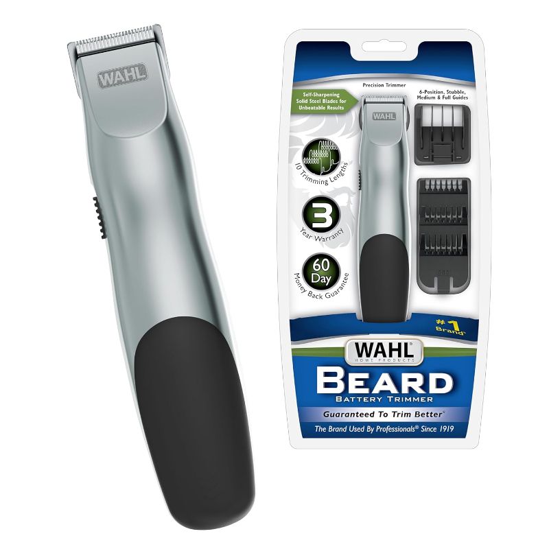 Photo 1 of ***FOR PARTS ONLY NO RETURNS***Wahl Groomsman Battery Operated Facial Hair Trimmer for Beard & Mustache Trimming Including Light Detailing and Body Grooming – Model 9906-717V
