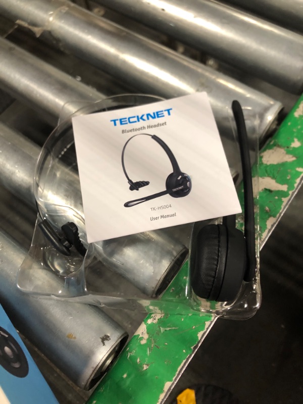 Photo 1 of Bluetooth Headset, TECKNET Wireless On Ear Headphones with Noise Cancelling Microphone for Trucker, Hand Free Wireless Headset with Mute Mic for Cellphone, PC, Home, Office, Call Center, Skype, Travel