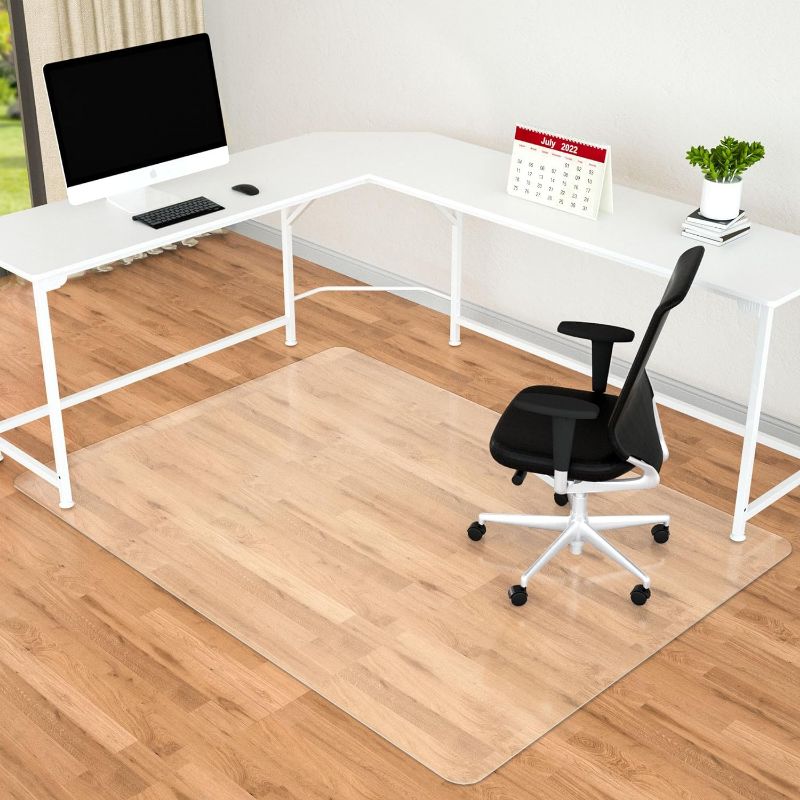 Photo 1 of **SIMILAR TO STOCK PHOTO** Amyracel Extra Large Office Chair Mat for Hardwood Floor- Clear Computer Desk Chair Floor Mat