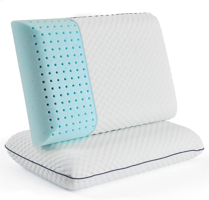 Photo 1 of 2 Pack Gel Memory Foam Pillow