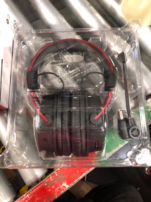 Photo 3 of HyperX Cloud Alpha Wireless - Gaming Headset for PC, 300-hour battery life, DTS Headphone:X Spatial Audio, Memory foam, Dual Chamber Drivers, Noise-canceling mic, Durable aluminum frame Red Wireless Cloud Alpha Headset