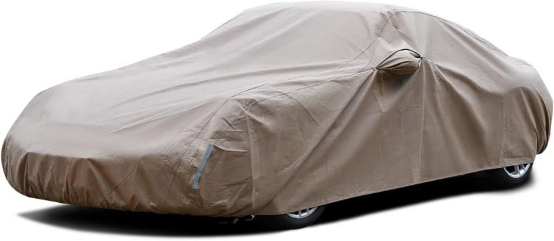 Photo 1 of *SIMILAR ITEM*  Tecoom Car Cover Waterproof All Weather Thick Shell Non-Woven Outdoor Full Cover with Invisible Zippered Mirror Pockets Rain Sun Wind Hail Protection Car Cover