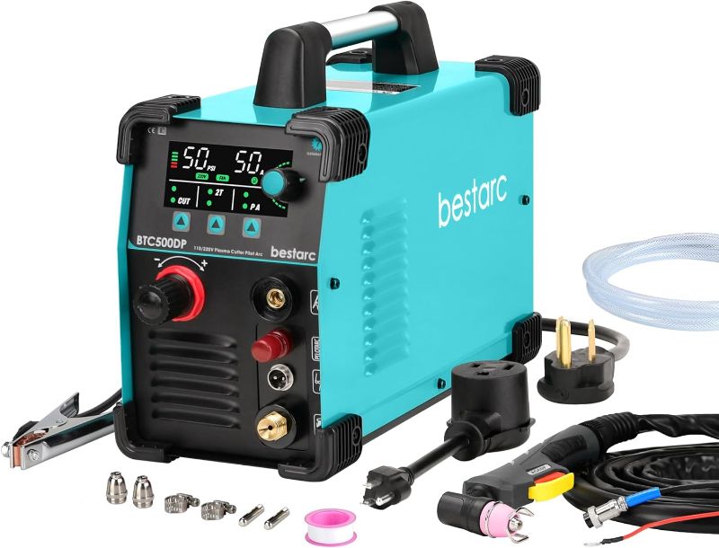 Photo 1 of **NEVER OPENED/FACTORY SEALED** Plasma Cutter, Pilot Arc BTC500DP 7th Generation 50Amps Screen Display Dual Voltage 110/220V Digital Plasma Cutting Machine (BTC500DP 7GEN 110/220V)
