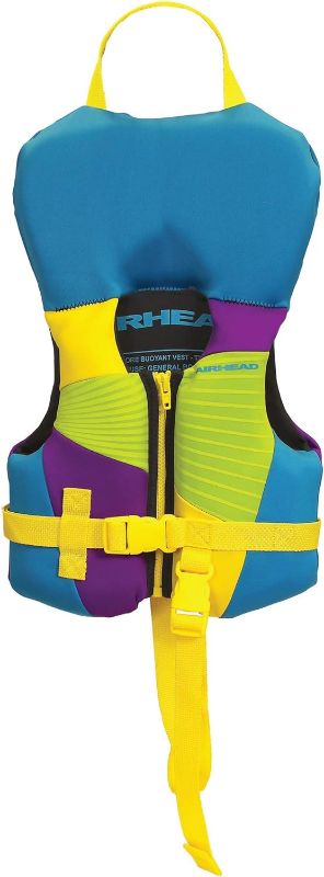 Photo 1 of **DIFFERENT COLOR** Airhead GNAR Child and Infant Kwik-Dry Neolite Flex Life Jacket, US Coast Guard Approved