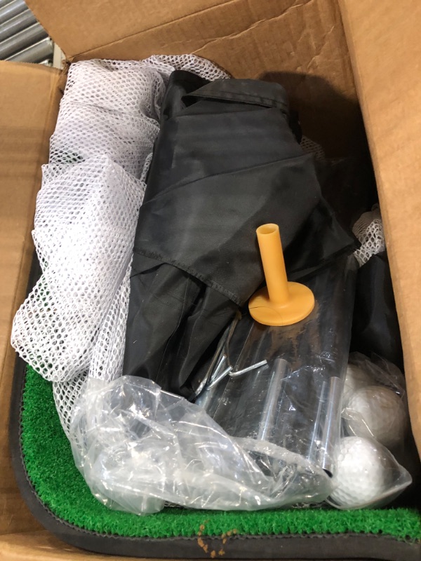 Photo 1 of **SIMILAR ITEM**  Ponsonbay Golf Net, Upgraded Golf Practice Net with Fairway for Backyard Driving, Golf Hitting Net Kit for Garage, Range, Swing & Chipping Training Indoor & Outdoor with Mat, Real Balls, Tee, Stakes