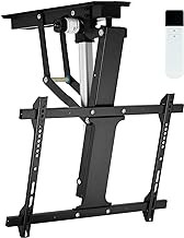 Photo 1 of **USE FOR PARTS ONLY** TOPSKY Electric Adjustable Ceiling TV Mount with Remote, Motorized Flip Down Pitched Roof TV Mount for 32 to 70 Inch Flat and Curved Screen TVs (Black)