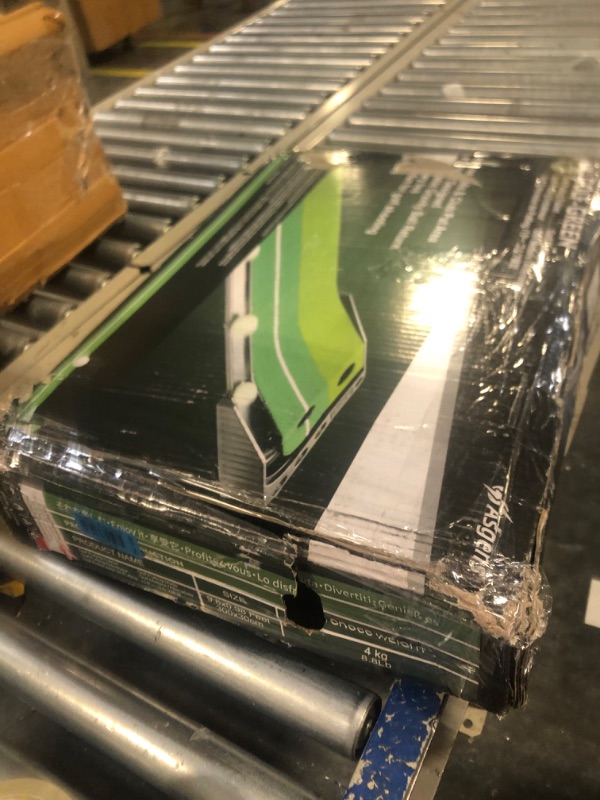 Photo 1 of Asgens Golf Putting Green Mat with Auto Ball Return System 2 Holes / 2 Sizes Golf Game Practice Equipment and Golf Gifts for Home Office Backyard Indoor Outdoor Use - 9.8 Feet with 3 Bonus Balls 9.8FT