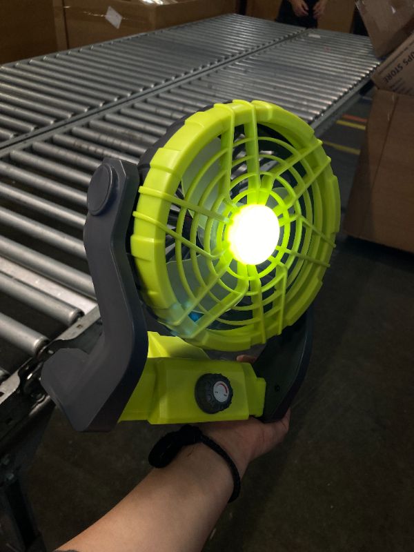 Photo 4 of ****FAN NON FUNCTIONAL//ONLY THE LIGHT WORKS**** 
Rechargeable Battery Operated fan, Portable Camping Fan with Light 