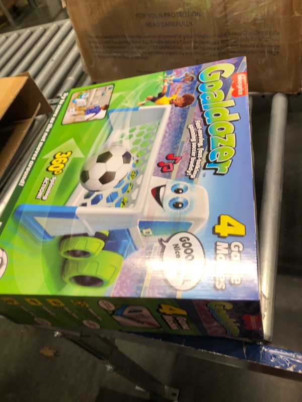Photo 1 of Fisher-Price Electronic Soccer Game Goaldozer Motorized Net with Lights & Sounds for Preschool Sports Play Ages 3+ Years Simplified Packaging