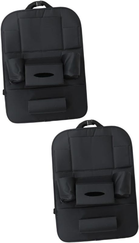 Photo 1 of 2 Pcs Hanging Bag Vehicle Storage Auto Storage Pocket Backseat Car Organizer Purse Organizer Pouches Car Back Storage On-board Bag Kids Car Bag Leather Back Seat Tote Bag