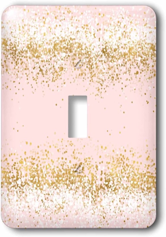 Photo 1 of 3dRose lsp_274221_1 Image of Blush Pink Gold Confetti Dots Toggle Switch, Mixed