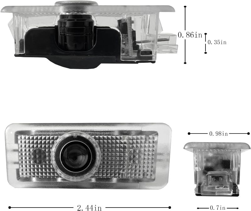 Photo 1 of 2 Pcs Non-Fading MB Door Light Logo, Projector Welcome Lamp Door Light Puddle Lights Kit Compatible with Accessories CLA45 CLA250 E200 E400 C200 Coupe CLS45 CLS300 CLS350 CLS400 (CLA/CLS/C/E Coupe)