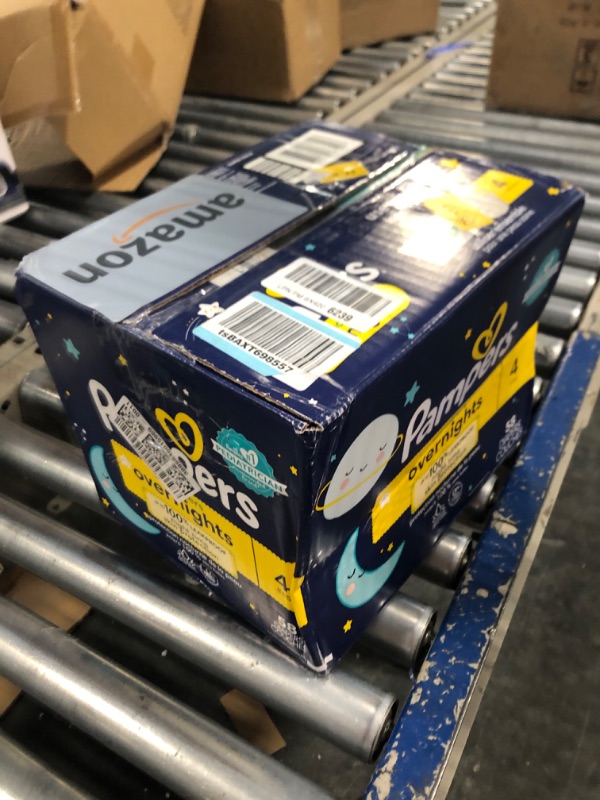 Photo 1 of Diapers Size 4, 58 Count - Pampers Swaddlers Overnights Disposable Baby Diapers, Super Pack (Packaging & Prints May Vary)