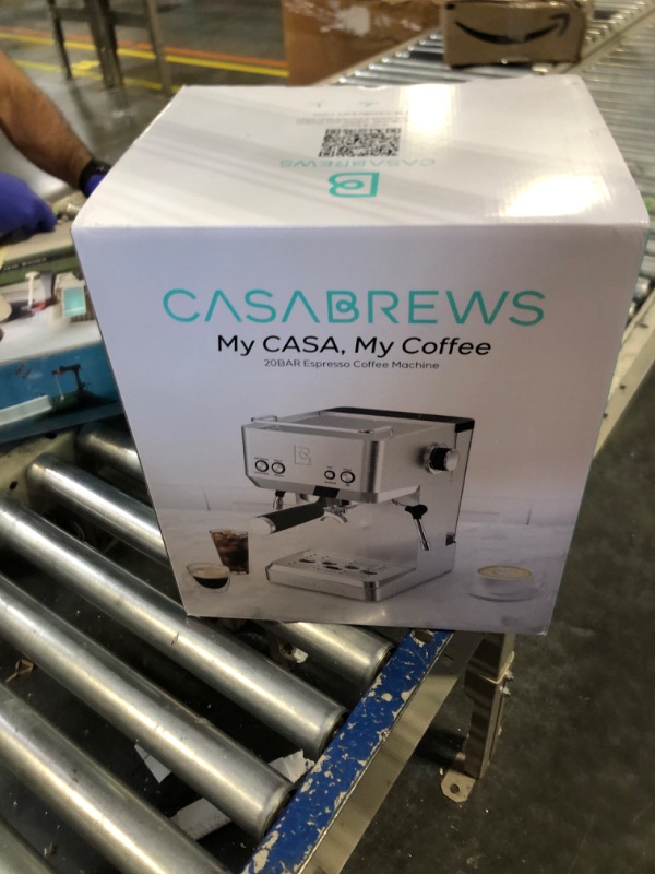 Photo 2 of *** NOT FUNCTIONAL**** SELLING AS PARTS*****CASABREWS Espresso Machine with LCD Display, Barista Cappuccino Maker with Milk Frother Steam Wand, Professional Latte Coffee Machine with Adjustable Shot Temperature, Gifts for Mother or Father
