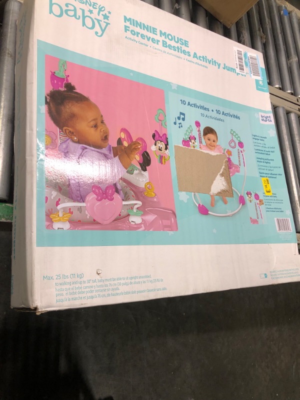 Photo 1 of *FACTORY SELAED/ NEVER OPENED*  Bright Starts Disney Baby Minnie Mouse Activity Jumper - Forever Besties with Lights and Melodies, 6 Months + Minnie Mouse Forever Besties