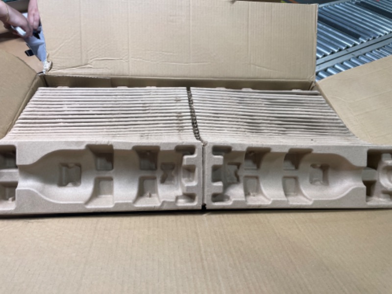 Photo 1 of 100 Bottle Molded Pulp Wine Shipper Complete Heavy Duty Wine Packaging, 1 Box w/ 100 Trays, 19 x 12.25 x 9.25, (B08F6QH79C)
