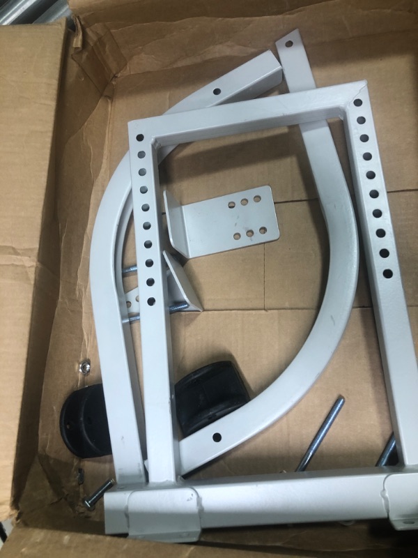 Photo 1 of Toovem Ladder Stabilizer for Accessory for Roof Gutter, Wall Ladder Standoff, Adjustable, Easy Use, Heavy Duty, Strong & Stable, Silver Ladder Stabilizer Silver