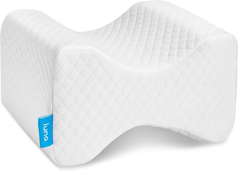Photo 1 of Luna Knee Pillow Orthopedic Pillow | Memory Foam Pillows for Hip Pain & Lower Back Pain Relief | Sciatica Pain Relief, Post Surgery Pillow
