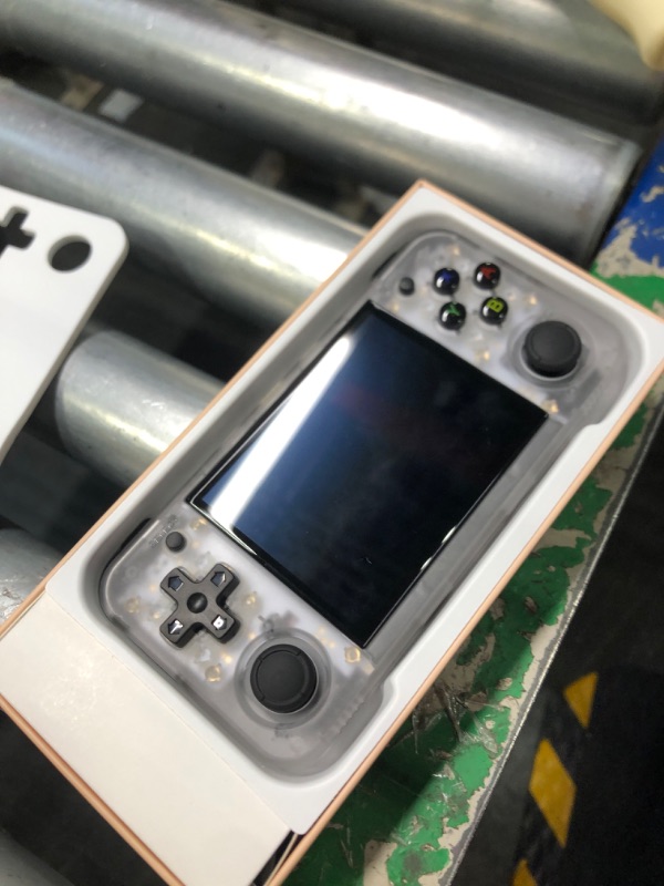 Photo 5 of **READ NOTES BEFORE PURCHASE**
RG35XX H Retro Handheld Game Console , 3.5 Inch IPS Screen Linux System Built-in 64G TF Card 5528 Games Support HDMI TV Output 5G WiFi Bluetooth 4.2 (Transparent White)
