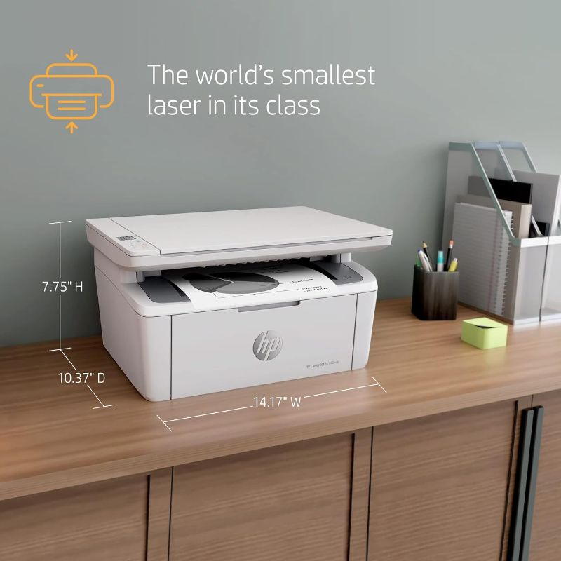 Photo 1 of HP LaserJet MFP M140we All-in-One Wireless Black & White Printer with HP+ and Bonus 6 Months Instant Ink (7MD72E)