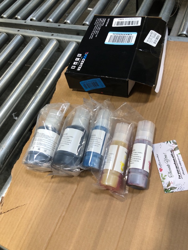 Photo 2 of OFFICENTER T522 522 Ink Refill Bottles for Ecotank ET-2760 ET-4760 ET-2750 ET-2720 ET-3760 ET-2850 ET-15000 ET-2800 ET-4700 ST-4000 ST-2000 ET-3710 ET4810 ET-3850 ET-3750 ET-2803 Printer (2BK C M Y)