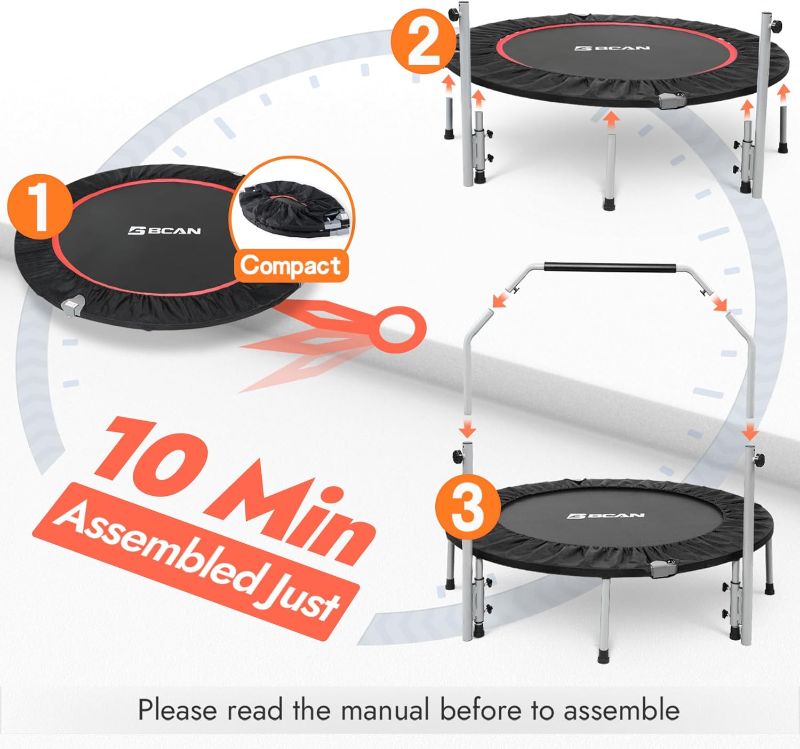 Photo 1 of  **TOP part ONLY** BCAN 40/48" Foldable Mini Trampoline Max Load 330lbs/440lbs **TOP part ONLY**