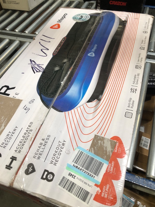 Photo 2 of LifePro Waver Vibration Plate Exercise Machine - Whole Body Workout Vibration Fitness Platform w/ Loop Bands - Home Training Equipment for Weight Loss & Toning Blue