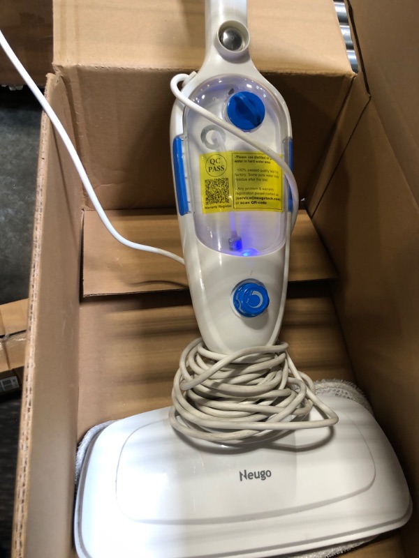 Photo 4 of ***MISSING PARTS****
Steam Mop for Hardwood Floor Cleaning, Floor Steamer Cleaner Lightweight for Vinyl, Laminate, Carpet, Tile Hard Floors w/Adjustable Steam Modes & Height, 23ft Cord, 2 Washable Pad