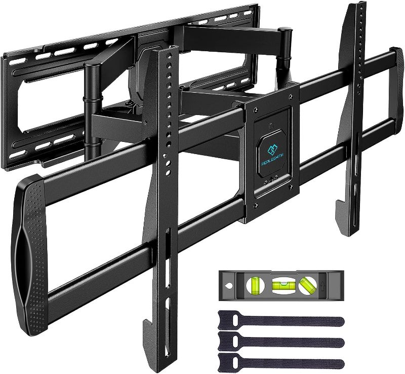 Photo 1 of PERLESMITH Full Motion TV Wall Mount for 50”-90” TVs up to 165lbs, TV Mount Bracket with Dual Articulating Arms Swivel Tilt Extension, Max VESA 800x400mm, Fits 16”18” to 24" Studs, PSXFK1