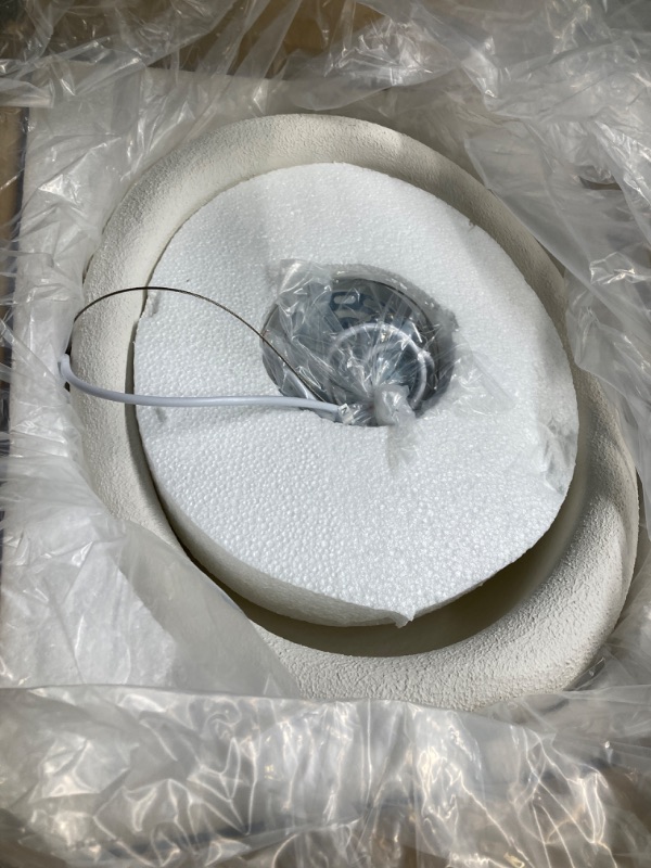 Photo 1 of 19.7 Inch Large Modern White Wabi Sabi Pendant Light Fixture for Kitchen Island Dining Room Over Sink Bar Hanging Lighting,Concrete Finish White 19.7 inch
***New, factory packaging still intact*** 