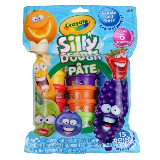 Photo 1 of Crayola Silly Scents 15-Pack Dough, Sand & Slime Set, Multicolor

