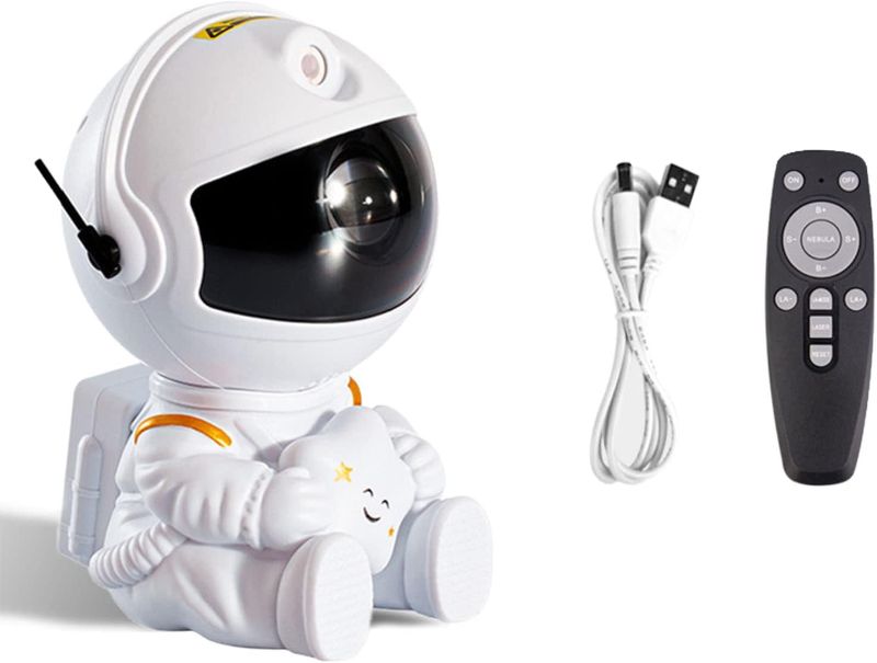 Photo 1 of Astronaut Light Projector - [New-Upgrade] Astronaut Starry Projector with Remote Control - Starry Ceiling Projector for Kids Adults Bedroom & Home Cinema (White Star)
