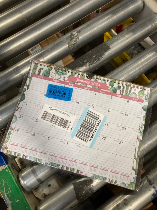 Photo 1 of 2024 Wall Calendar - 12 Months Wall Calendar 2024 from January 2024 - December 2024, 11" x 8.5", Twin-wire Binding, Ruled Blocks with Julian Dates, Perfect for Planning for Home or Office