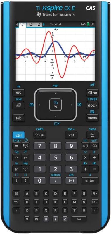 Photo 1 of Texas Instruments TI-Nspire CX II CAS Color Graphing Calculator with Student Software (PC/Mac) 320 x 240 pixels (3.2" diagonal)