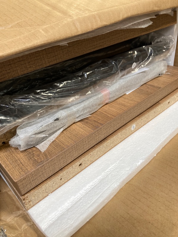 Photo 1 of Giluta Wood Nightstand with Natural Rattan Drawer and Open Storage Shelf, Natural Oak Farmhouse Bedside End Table Wood Finish & Metal Legs Rattan Drawer Side Table for Bedroom Living Room H0010-one Drawer